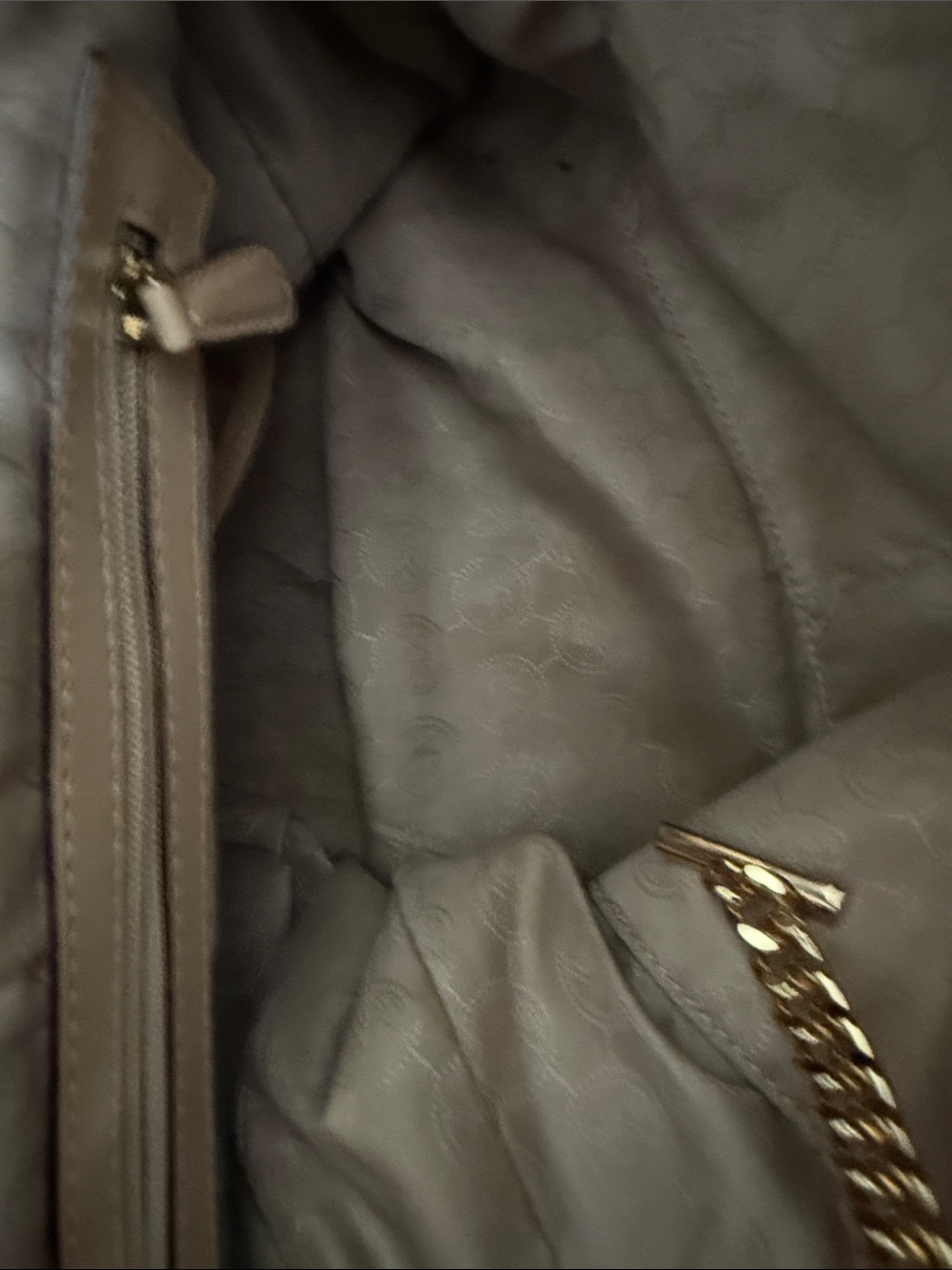 Michael Kors Dark Brown Leather Tote with Gold Hardware - Picture 8 of 13